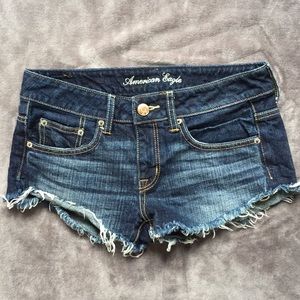Express low rise shorts ripped